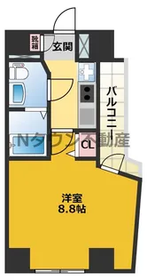 エステムプラザ名古屋・栄プレミアム【10階】の間取り