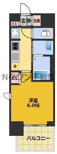 エステムコート名古屋栄プレシャス【6階】の間取り