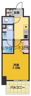 ジュール亀島【6階】の間取り