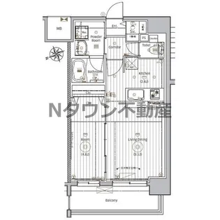 メイクス鶴舞Ⅱ【14階】の間取り