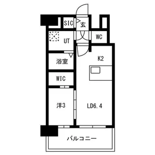 メイクスアート新栄Ⅲ【1305号室】の間取り