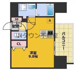 SHOKEN Residence 名古屋〈太閤通〉【5階】の間取り