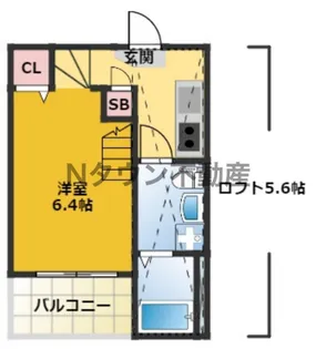 K&K DREAM 今池【202号室】の間取り