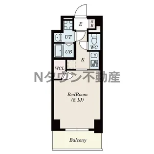 S-RESIDENCE上飯田West【802号室】の間取り