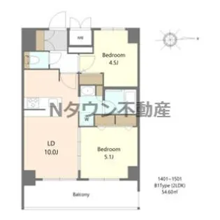 S-RESIDENCE名駅北alesia(アレシア)【14階】の間取り
