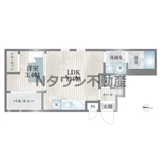 CHERIM志賀本通VAGUE【1階】の間取り