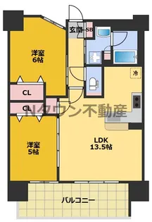 プレサンスロジェ丸の内テラス【13階】の間取り