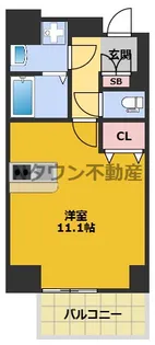 プレサンス鶴舞公園セラヴィ【703号室】の間取り