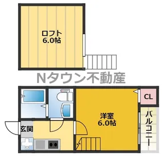 寿キャッスル栄生【203号室】の間取り