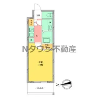 S-RESIDENCE志賀本通【4階】の間取り