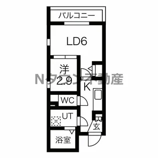 Cieluje中村日赤(シェルジェ中村日赤)【101号室】の間取り
