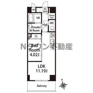 GRANDUKE東桜【8階】の間取り