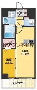 プレサンスNAGOYA覚王山【8階】の間取り