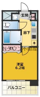 プレサンス名古屋城前ラバンカ【411号室】の間取り