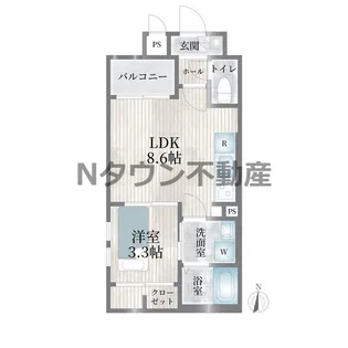 Cherim浄心West【1階】の間取り