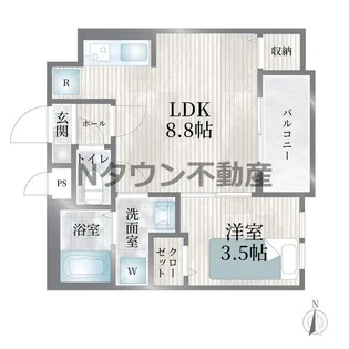 Cherim浄心East【102号室】の間取り
