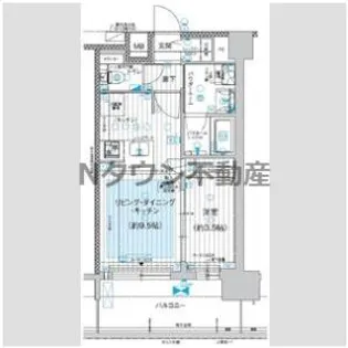 プレサンス ジェネ 上前津【1508号室】の間取り