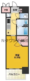 プレサンス名古屋グロウ【2階】の間取り