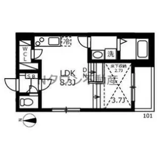 フォーラムエス【2階】の間取り