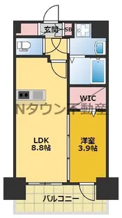 メイクス矢場町Ⅱ【3階】の間取り