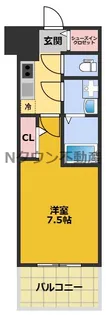 ディアレイシャス名古屋太閤通Ⅳ【12階】の間取り