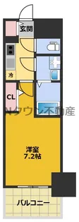 ディアレイシャス名古屋太閤通Ⅳ【8階】の間取り