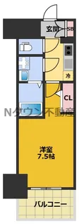 ディアレイシャス名古屋太閤通Ⅳ【11階】の間取り