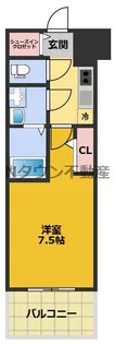 ディアレイシャス名古屋太閤通Ⅳ【10階】の間取り
