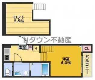 ハーモニーテラス長筬町Ⅱ【2階】の間取り