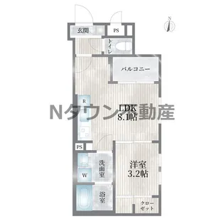 Cherim元志賀町【2階】の間取り