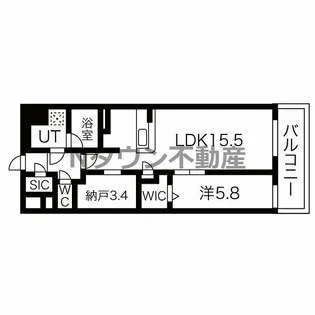 JMFレジデンス名駅南(Dimora名駅南)【8階】の間取り