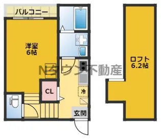 クレール名駅【2階】の間取り