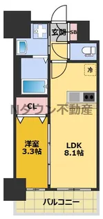 メイクスアート新栄Ⅲ【404号室】の間取り