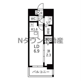 メイクスアート名古屋城西【6階】の間取り