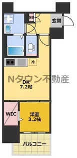 CREST TAPP東別院【1201号室】の間取り