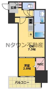 CREST TAPP東別院【1403号室】の間取り