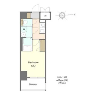 S-RESIDENCE名駅北alesia(アレシア)【6階】の間取り