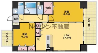 アルテミス【7階】の間取り