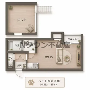 Patina平安通(パティーナヘイアンドオリ)【2階】の間取り