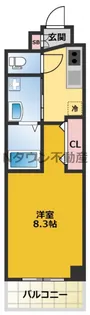 エステムコート名古屋今池アーバンゲート【15階】の間取り