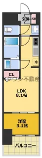 プレサンス ジェネ 上前津【601号室】の間取り