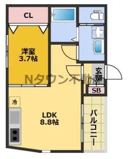 sucre fer【2階】の間取り