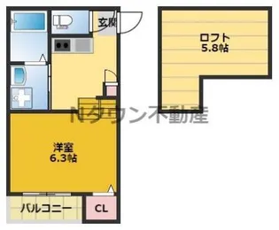 ハーモニーテラス児玉Ⅲ【2階】の間取り