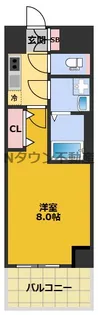 S-RESIDENCE高岳bresa(ブレサ)【13階】の間取り