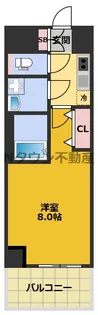 S-RESIDENCE高岳bresa(ブレサ)【10階】の間取り