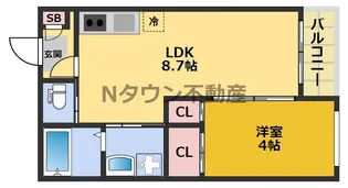 コンフォート【1階】の間取り