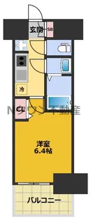 ディアレイシャス名古屋浄心Ⅱ【1405号室】の間取り