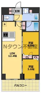 プレサンス レイズ 鶴舞公園【2階】の間取り