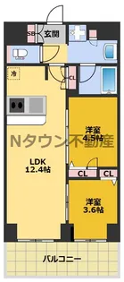 プレサンス レイズ 鶴舞公園【12階】の間取り