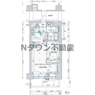 プレサンス レイズ 鶴舞公園【14階】の間取り